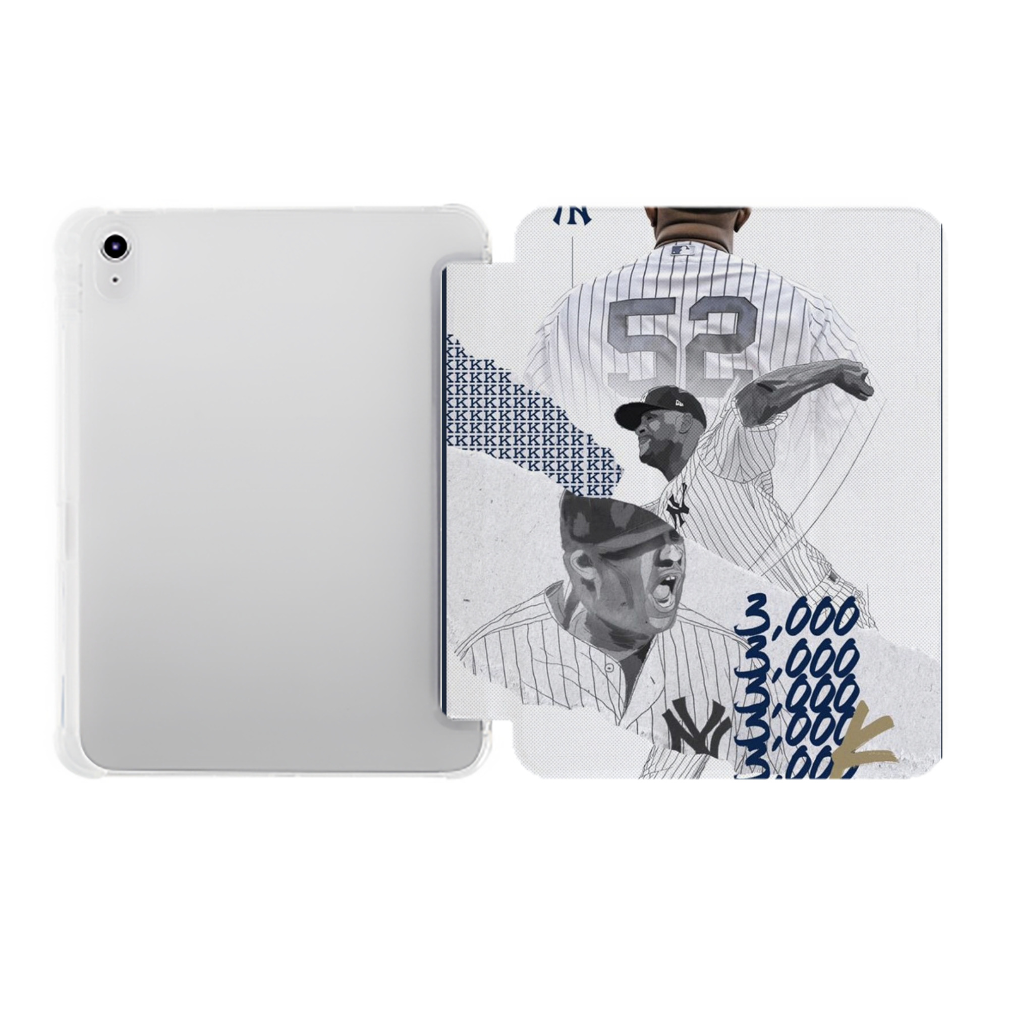 CC Sabatnia 15 Premium Tri-Fold PU Leather & Silicone IPad Case With Pencil Slot – Fits 9.5,10.5,10.9 – Adjustable Stand, Slim, Protective